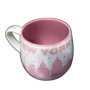 NEW YORK Jay Joshua Porcelain Mini Coffee Tea Cup Mug 3" Cappuccino B2